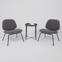 Кресло AksHome SWAY серое букле SD8068-5/черный купить в Минске