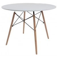 Стол Akshome TASK, ф1000*750 белый