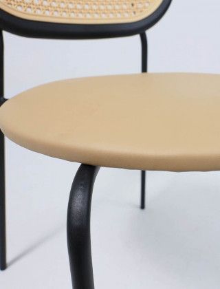 Стул AksHome Teo капучино+бежевый/черный купить в Минске