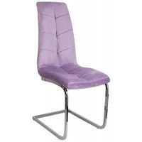 Стул AksHome Tomas (Томас) сиреневый велюр HLR-26 /хром