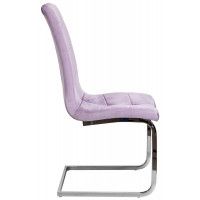 Стул AksHome Tomas (Томас) сиреневый велюр HLR-26 /хром купить в Минске
