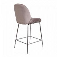 Стул барный AksHome TREND (Тренд) бежевый велюр HLR 09/хром купить в Минске
