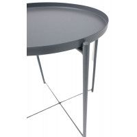 Стол журнальный AksHome TRICK d 420*520 серый купить в Минске