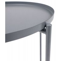 Стол журнальный AksHome TRICK d 420*520 серый купить в Минске