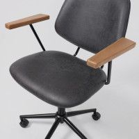 Кресло AksHome TRIX (Трикс) экокожа винтажный черный WATUSI 16/черный купить в Минске