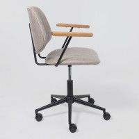 Кресло AksHome TRIX (Трикс) экокожа винтажный светло-серый WATUSI 09/черный купить в Минске