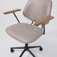 Кресло AksHome TRIX (Трикс) экокожа винтажный светло-серый WATUSI 09/черный купить в Минске