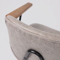 Кресло AksHome TRIX (Трикс) экокожа винтажный светло-серый WATUSI 09/черный купить в Минске