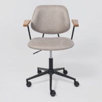 Кресло AksHome TRIX (Трикс) экокожа винтажный светло-серый WATUSI 09/черный купить в Минске