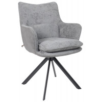 Стул поворотный TRUMP-R 360 g22 GRAPHITE шенилл LUX - Graphite замша LUX/черный