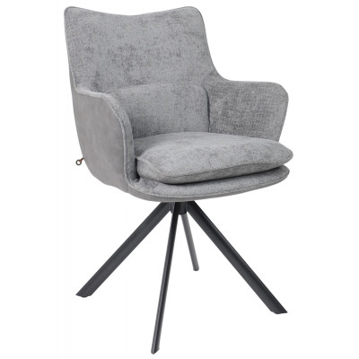 Стул поворотный TRUMP-R 360 g22 GRAPHITE шенилл LUX - Graphite замша LUX/черный купить в Минске