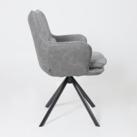 Стул поворотный TRUMP-R 360 g22 GRAPHITE шенилл LUX - Graphite замша LUX/черный купить в Минске Стул поворотный TRUMP-R 360 g22 GRAPHITE шенилл LUX - Graphite замша LUX/черный купить в Минске