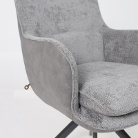 Стул поворотный TRUMP-R 360 g22 GRAPHITE шенилл LUX - Graphite замша LUX/черный купить в Минске Стул поворотный TRUMP-R 360 g22 GRAPHITE шенилл LUX - Graphite замша LUX/черный купить в Минске