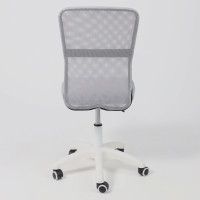 Кресло AksHome TYPE (Тайп) ткань-сетка светло-серый/белый купить в Минске