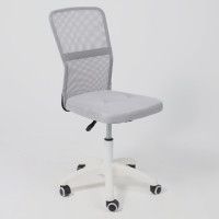 Кресло AksHome TYPE (Тайп) ткань-сетка светло-серый/белый купить в Минске