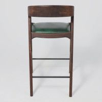 Стул полубарный ВАРДО КОМФОРТ ПЛЮС нат. кожа зеленый/дуб натуральный/покрытие рич купить в Минске