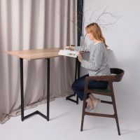 Стул полубарный ВАРДО КОМФОРТ ПЛЮС нат. кожа зеленый/дуб натуральный/покрытие рич купить в Минске