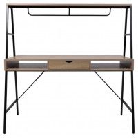 Стол письменный AksHome VECTOR светлый дуб/черный металл купить в Минске