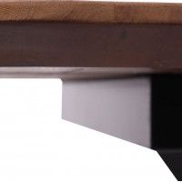 Стол ВЕЙВ раздвижной обеденный, 120(160)*80*75 дуб мореный/черный купить в Минске