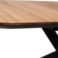 Стол ВЕЙВ раздвижной обеденный, 120(160)*80*75 дуб натуральный/черный купить в Минске