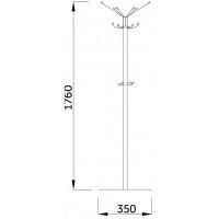Вешалка AksHome VENTI II коричневая купить в Минске