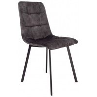 Стул AksHome VERMONT VINTAGE винтажный серый велюр UF912-6/черный