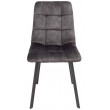 Стул AksHome VERMONT VINTAGE винтажный серый велюр UF912-6/черный купить в Минске