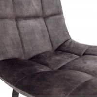 Стул AksHome VERMONT VINTAGE винтажный серый велюр UF912-6/черный купить в Минске