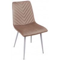 Стул AksHome VIOLIN (Виолин) капучино велюр/белый Стул AksHome VIOLIN (Виолин) капучино велюр/белый