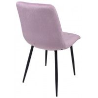 Стул AksHome VIOLIN (Виолин) лиловый велюр/черный купить в Минске