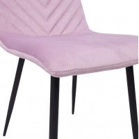 Стул AksHome VIOLIN (Виолин) лиловый велюр/черный купить в Минске