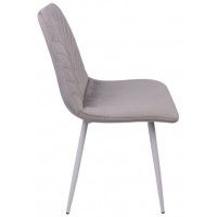 Стул AksHome VIOLIN (Виолин) светло-серый велюр/белый купить в Минске Стул AksHome VIOLIN (Виолин) светло-серый велюр/белый купить в Минске