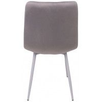 Стул AksHome VIOLIN (Виолин) светло-серый велюр/белый купить в Минске Стул AksHome VIOLIN (Виолин) светло-серый велюр/белый купить в Минске