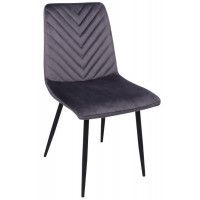 Стул AksHome VIOLIN (Виолин) темно-серый велюр/черный