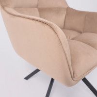 Кресло AksHome VIRGINIA (Вирджиния) поворотное капучино HCJ-11/черный купить в Минске