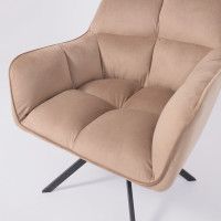 Кресло AksHome VIRGINIA (Вирджиния) поворотное капучино HCJ-11/черный купить в Минске