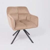 Кресло AksHome VIRGINIA (Вирджиния) поворотное капучино HCJ-11/черный купить в Минске