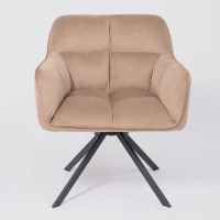 Кресло AksHome VIRGINIA (Вирджиния) поворотное капучино HCJ-11/черный купить в Минске