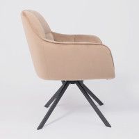 Кресло AksHome VIRGINIA (Вирджиния) поворотное капучино HCJ-11/черный купить в Минске