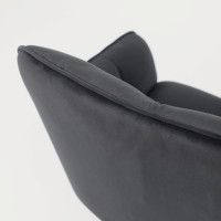 Кресло AksHome VIRGINIA (Вирджиния) поворотное черный велюр HCJ-50/черный купить в Минске