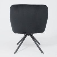 Кресло AksHome VIRGINIA (Вирджиния) поворотное черный велюр HCJ-50/черный купить в Минске