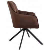 Кресло поворотное AksHome VIRGINIA (Вирджиния) шоколадный HCJ-10/черный купить в Минске