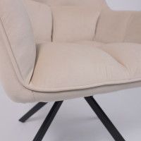 Кресло AksHome VIRGINIA (Вирджиния) поворотное кремовый велюр HCJ-3/черный купить в Минске Кресло AksHome VIRGINIA (Вирджиния) поворотное кремовый велюр HCJ-3/черный купить в Минске