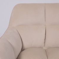 Кресло AksHome VIRGINIA (Вирджиния) поворотное кремовый велюр HCJ-3/черный купить в Минске Кресло AksHome VIRGINIA (Вирджиния) поворотное кремовый велюр HCJ-3/черный купить в Минске