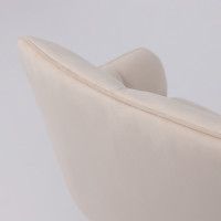 Кресло AksHome VIRGINIA (Вирджиния) поворотное кремовый велюр HCJ-3/черный купить в Минске Кресло AksHome VIRGINIA (Вирджиния) поворотное кремовый велюр HCJ-3/черный купить в Минске