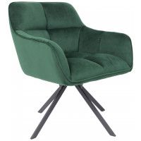 Кресло AksHome VIRGINIA (Вирджиния) поворотное темно-зеленый велюр HCJ-19/черный Кресло AksHome VIRGINIA (Вирджиния) поворотное темно-зеленый велюр HCJ-19/черный