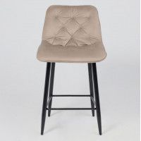 Стул барный VITO бежевый велюр HLR-08/черный купить в Минске