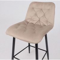 Стул барный VITO бежевый велюр HLR-08/черный купить в Минске
