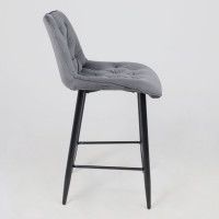 Стул барный VITO серый велюр HLR-21/черный купить в Минске