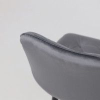 Стул барный VITO серый велюр HLR-21/черный купить в Минске